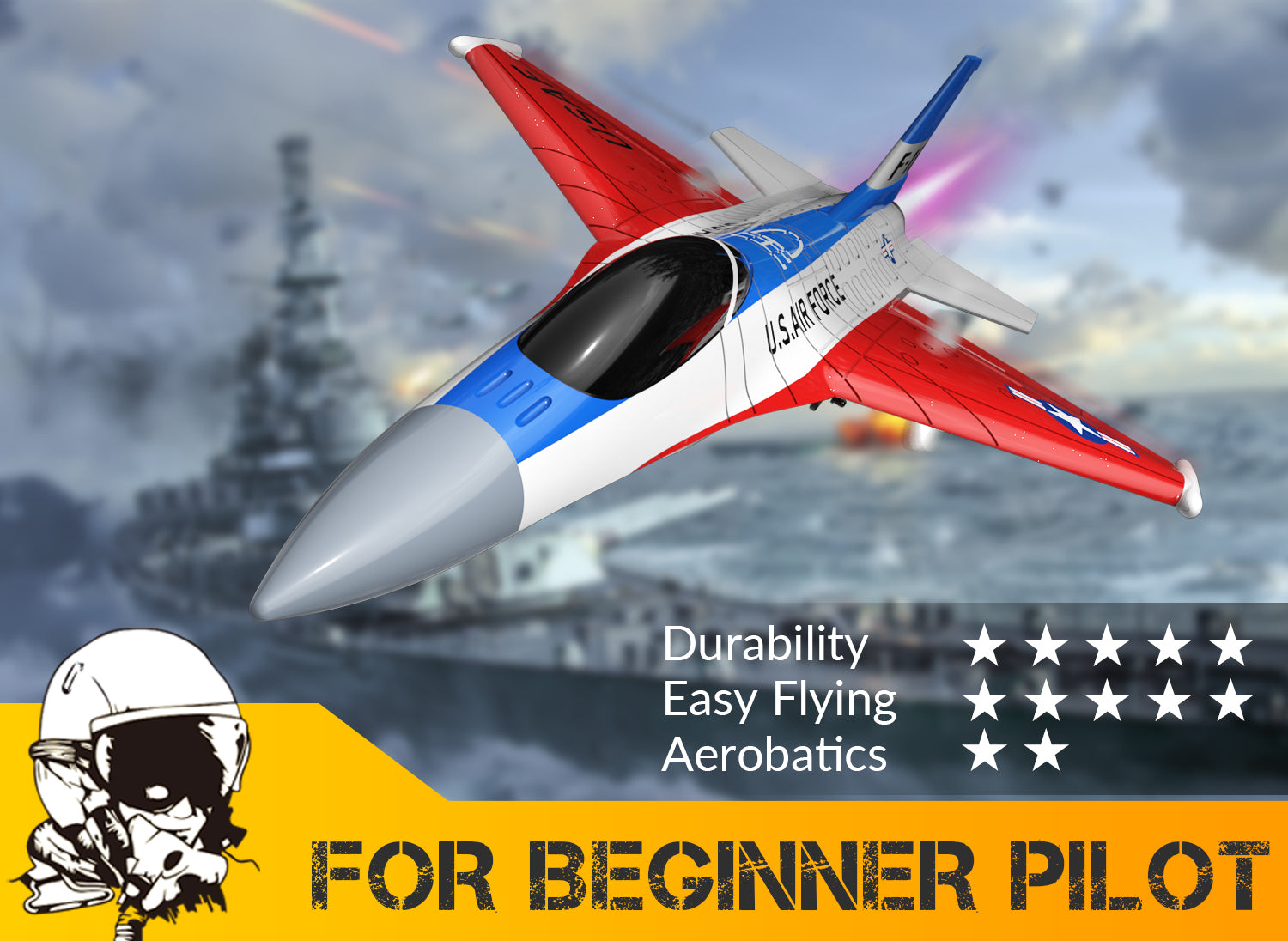 VOLANTEXRC RC Fighter Jet F16 Falcon with Cool Lights VOLANTEXRC RC Fighter Jet F16 Falcon with Cool Lights