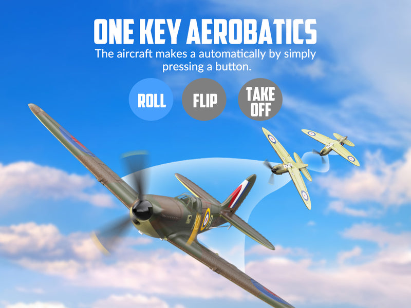 VOLANTEXRC Spitfire (RTF) 4CH 400mm for Beginners (15.7'') 76112