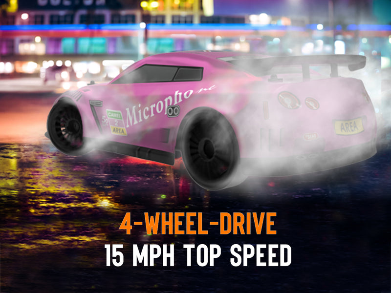 Racent Control remoto Drift Car 2.4Ghz 1:14 Escala RC Sport Racing Cars 4WD RTR Hight Speed ​​RC Vehículo con luces LED