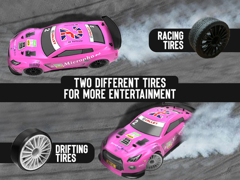 Racent Control remoto Drift Car 2.4Ghz 1:14 Escala RC Sport Racing Cars 4WD RTR Hight Speed ​​RC Vehículo con luces LED