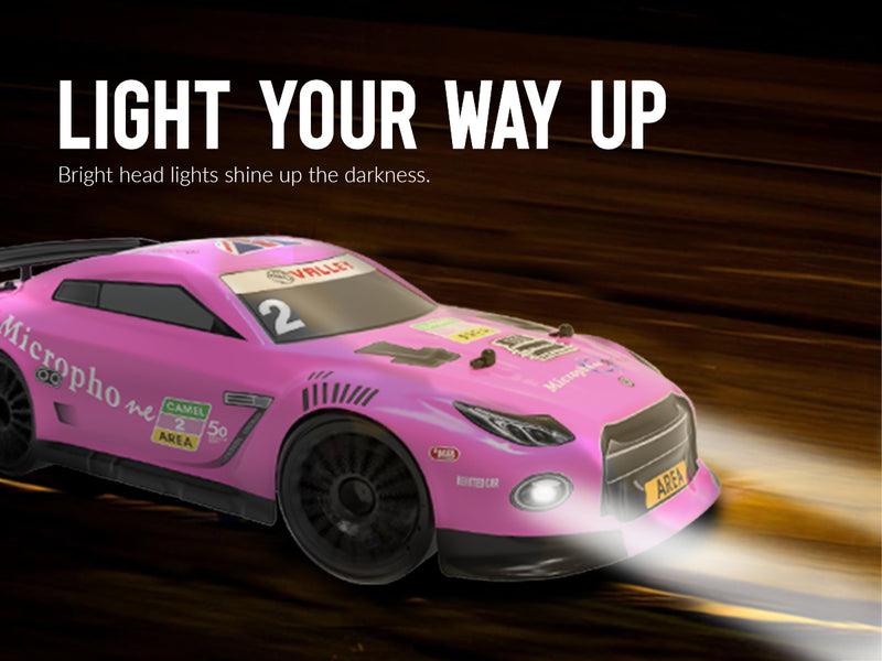 Racent Control remoto Drift Car 2.4Ghz 1:14 Escala RC Sport Racing Cars 4WD RTR Hight Speed ​​RC Vehículo con luces LED