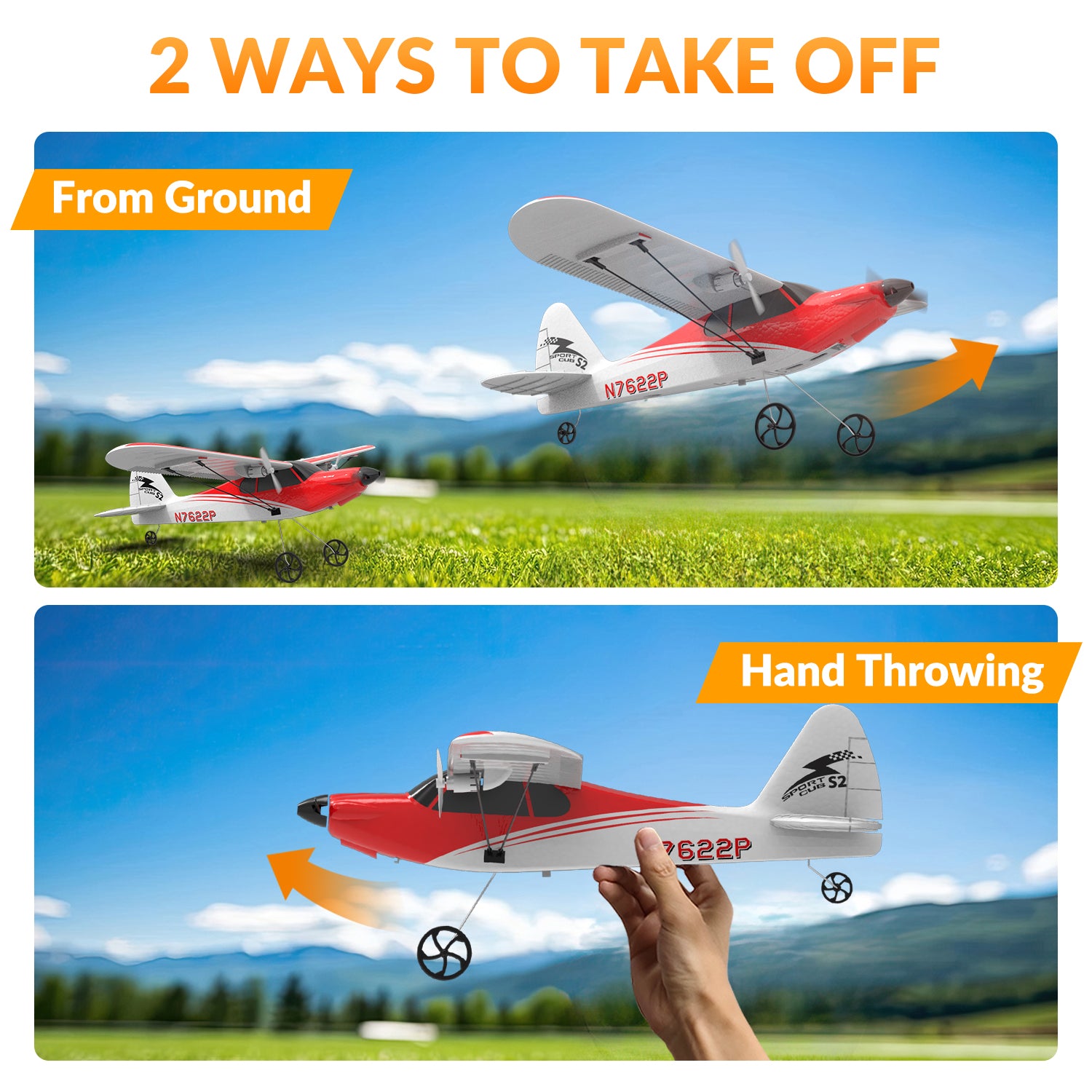 Sport Cub 2CH Gyro Beginners RC Airplane Official