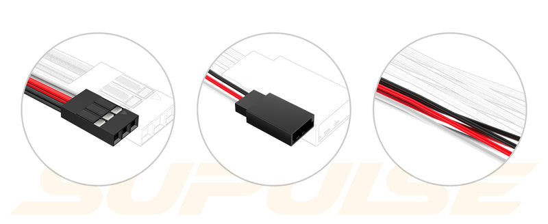 9pc C-Y Line Servo Extension Cables for RC Models