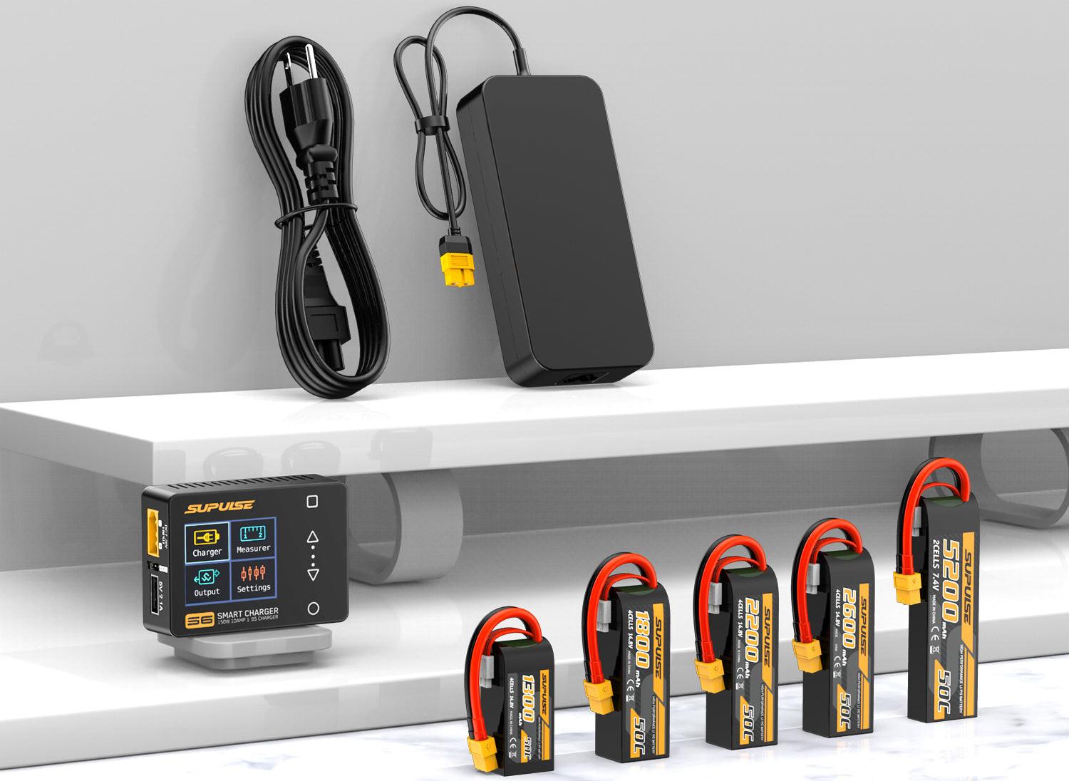Bloc Alimentation ToolkitRC ADP200 200W - Parfait Pour Chargeurs Batteries LiPo RC - Prise XT60 19.5V - Fiche EU