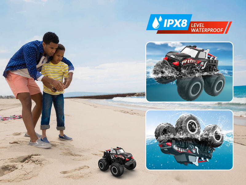 STEMTRON Amphibious (RTR) 1:20 Monster Truck Black For 3-8 Year Kids 916RB2