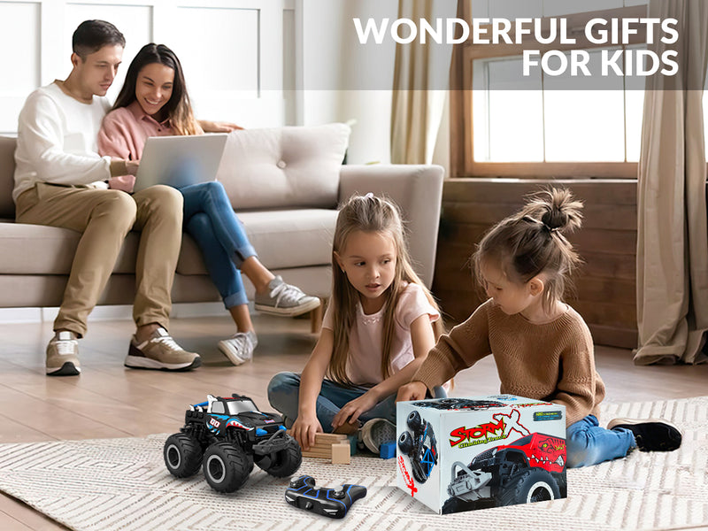 STEMTRON Amphibious (RTR) 1:20 Monster Truck Blue For 3-8 Year Kids 916BB2