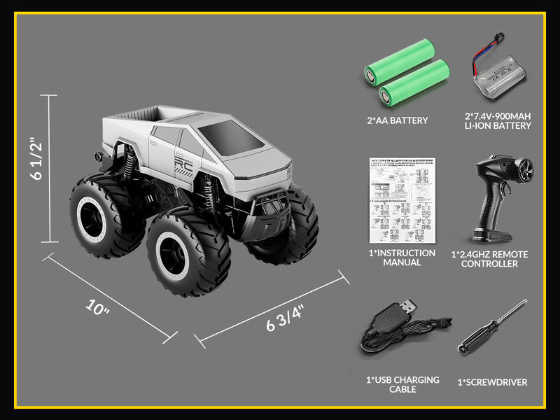 STEMTRON Amphibious 1:16 All Terrain Off-Road RC Car Waterproof