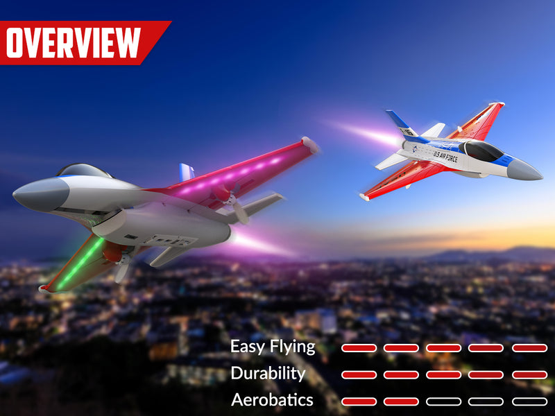 VOLANTEXRC F16 Falcon (RTF) 2CH 340mm for kids (13.4'') 76204