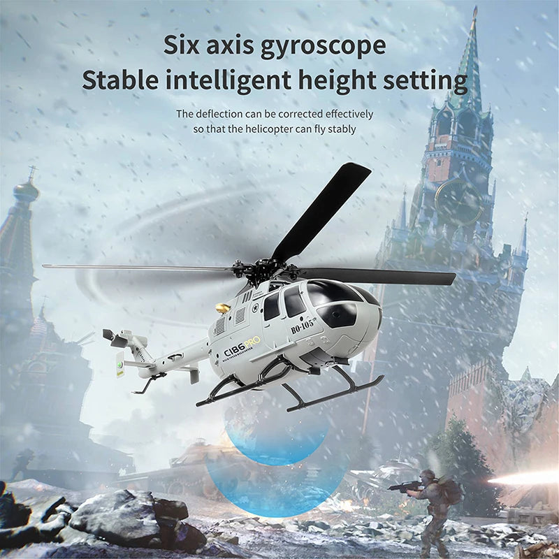 C186 PRO RC Helicopter 2.4G 4 Channel 4 Propellers 6 Axis Electronic Gyroscope for Stabilization Remote Control RC Toys
