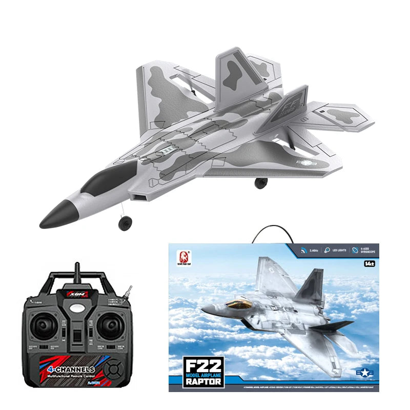 Bm22 RC F22 plane raptor 4ch Large Fighter Jet Fixed-wing