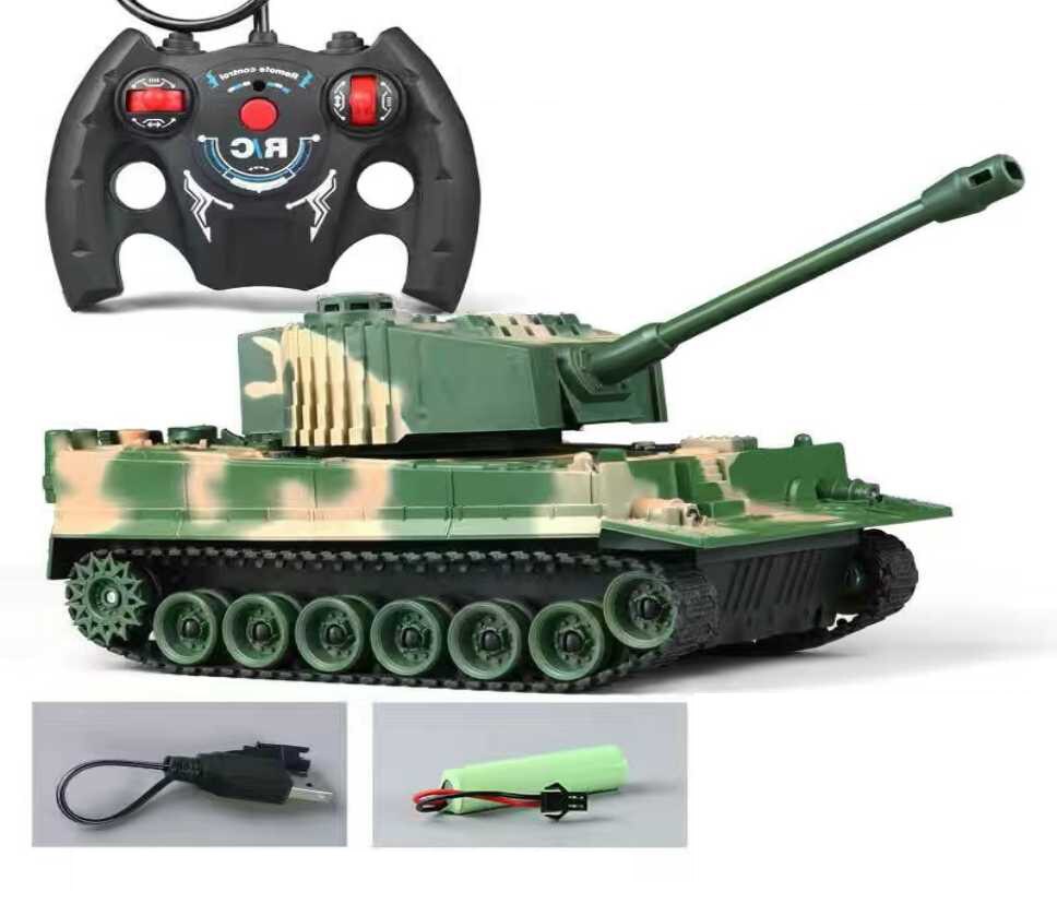 RC Tank 7Ch 2.4G 1/30 Remote Control Crawler Tank Model World War Military Truck Simulation sound Tiger Toys for Boys Kids Gifts