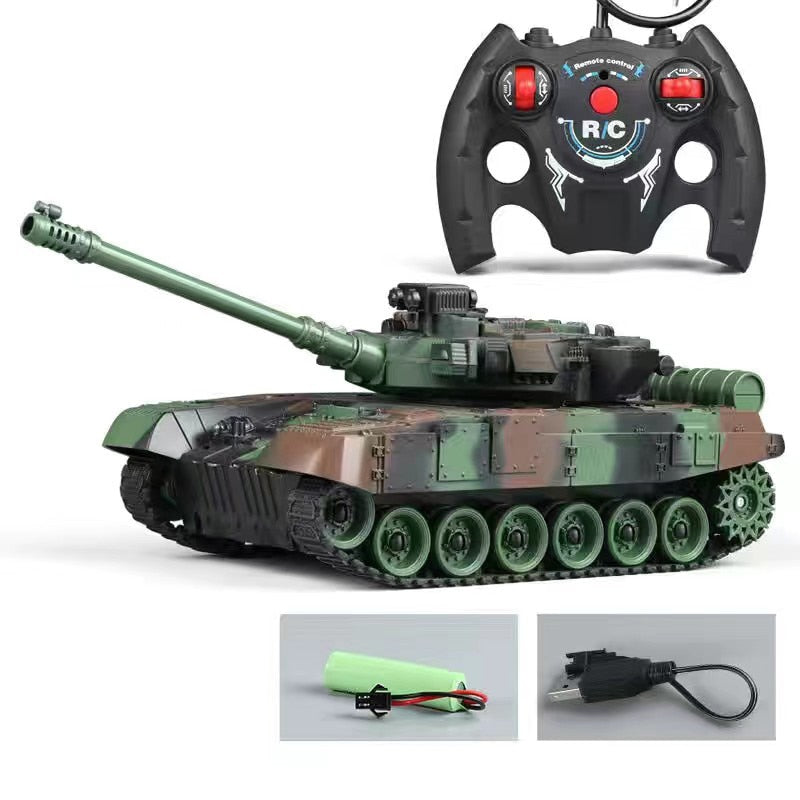 RC Tank 7Ch 2.4G 1/30 Remote Control Crawler Tank Model World War Military Truck Simulation sound Tiger Toys for Boys Kids Gifts