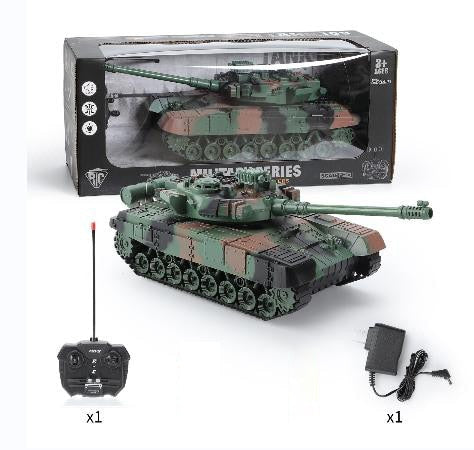 RC Tank 7Ch 2.4G 1/30 Remote Control Crawler Tank Model World War Military Truck Simulation sound Tiger Toys for Boys Kids Gifts