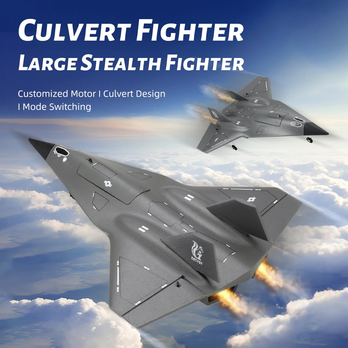 FX9672 RC Plane 4CH 2.4G Wireless RC Jet Concealed Culvert