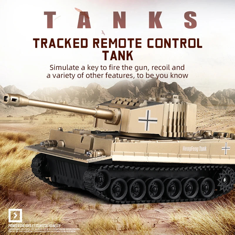 1/30 Large Rc Tank Battle Car Remote Control War Tanks Model Crawler Radio Control Machine Toys for Boy Children Kids Toys Gift