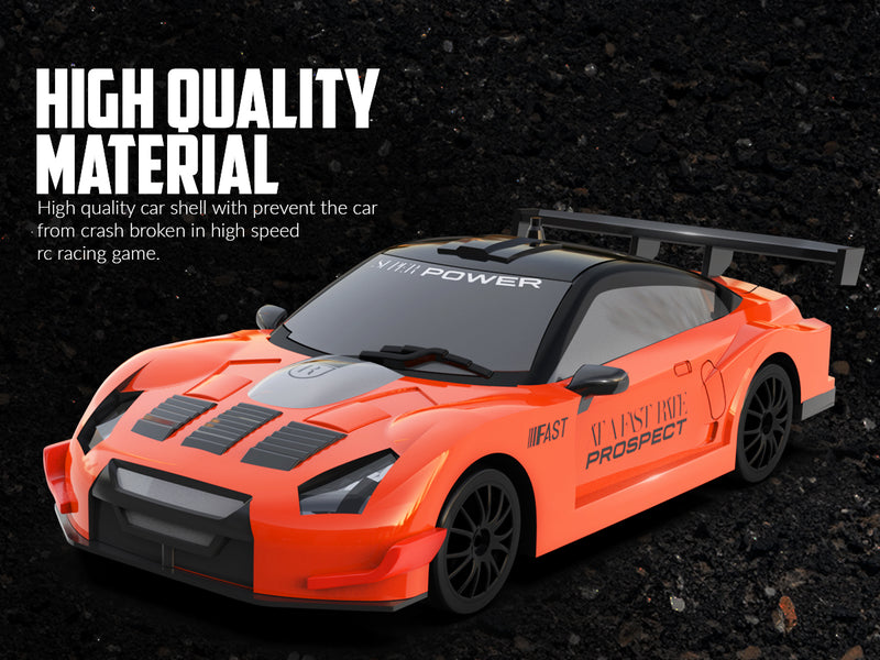 RACENT Blaze Racer: 1:24 Scale RC, 10MPH, LEDs, Drift