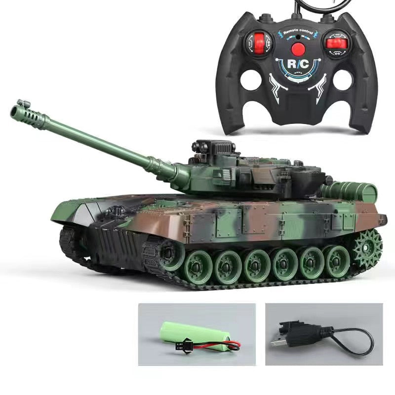 RC Tank Military War Battle United States M1 Leopard 2 Remote Control Electronic Toy Car Tactical Model Gifts for Boys Children
