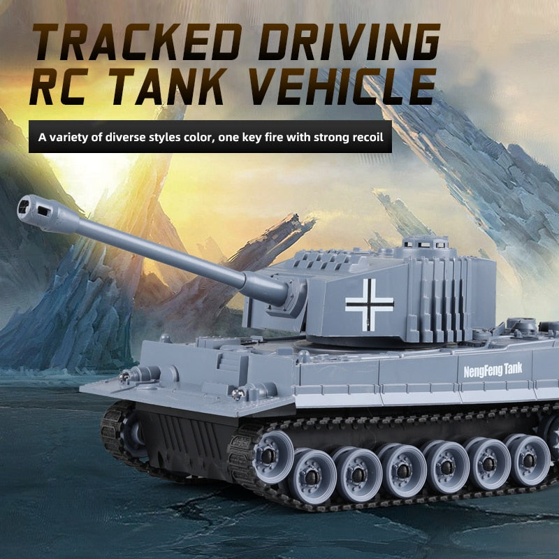 RC Tank 7Ch 2.4G 1/30 Remote Control Crawler Tank
