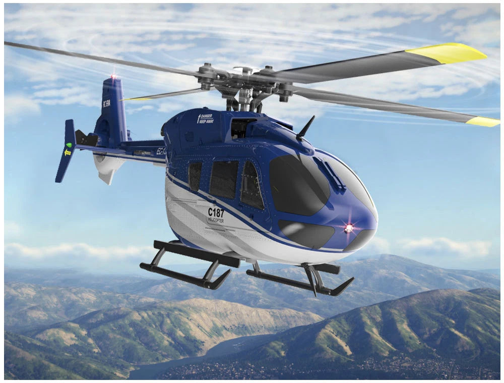 RC C187 Pro 2.4G 4CH Helicopter Single Blade EC-135 RTF