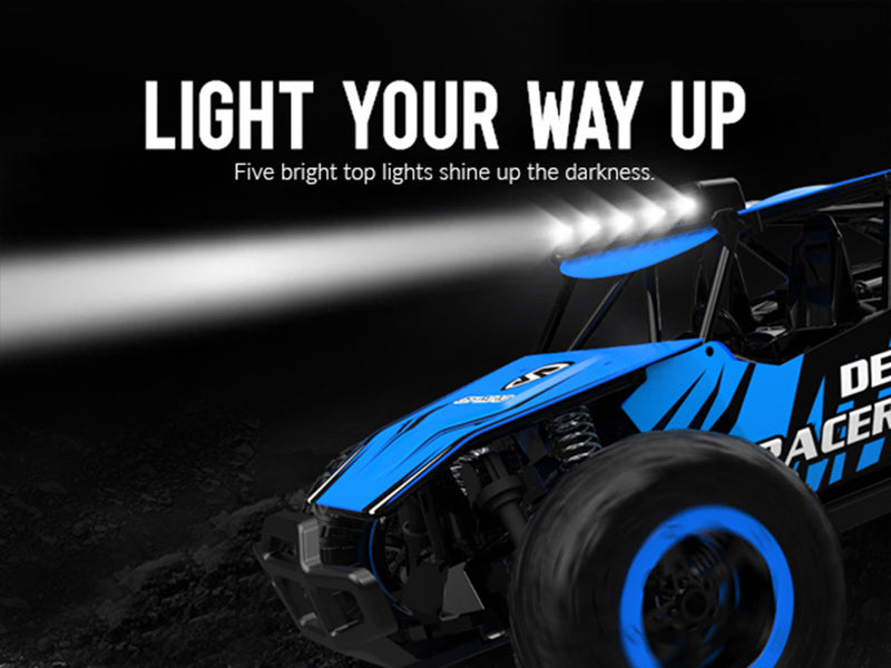 Racent 1:16 Scale All-Terrain Remote Control Rock Crawler Desert Racer (blue)