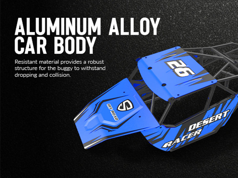 Racent 1:16 Scale All-Terrain Remote Control Rock Crawler Desert Racer (blue)