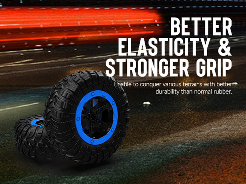 Racent 1:16 Scale All-Terrain Remote Control Rock Crawler Desert Racer (blue)