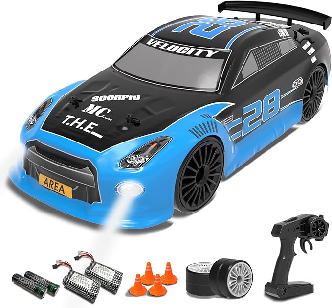 Racent Control remoto Drift Car 2.4Ghz 1:14 Escala RC Sport Racing Cars 4WD RTR Hight Speed ​​RC Vehículo con luces LED