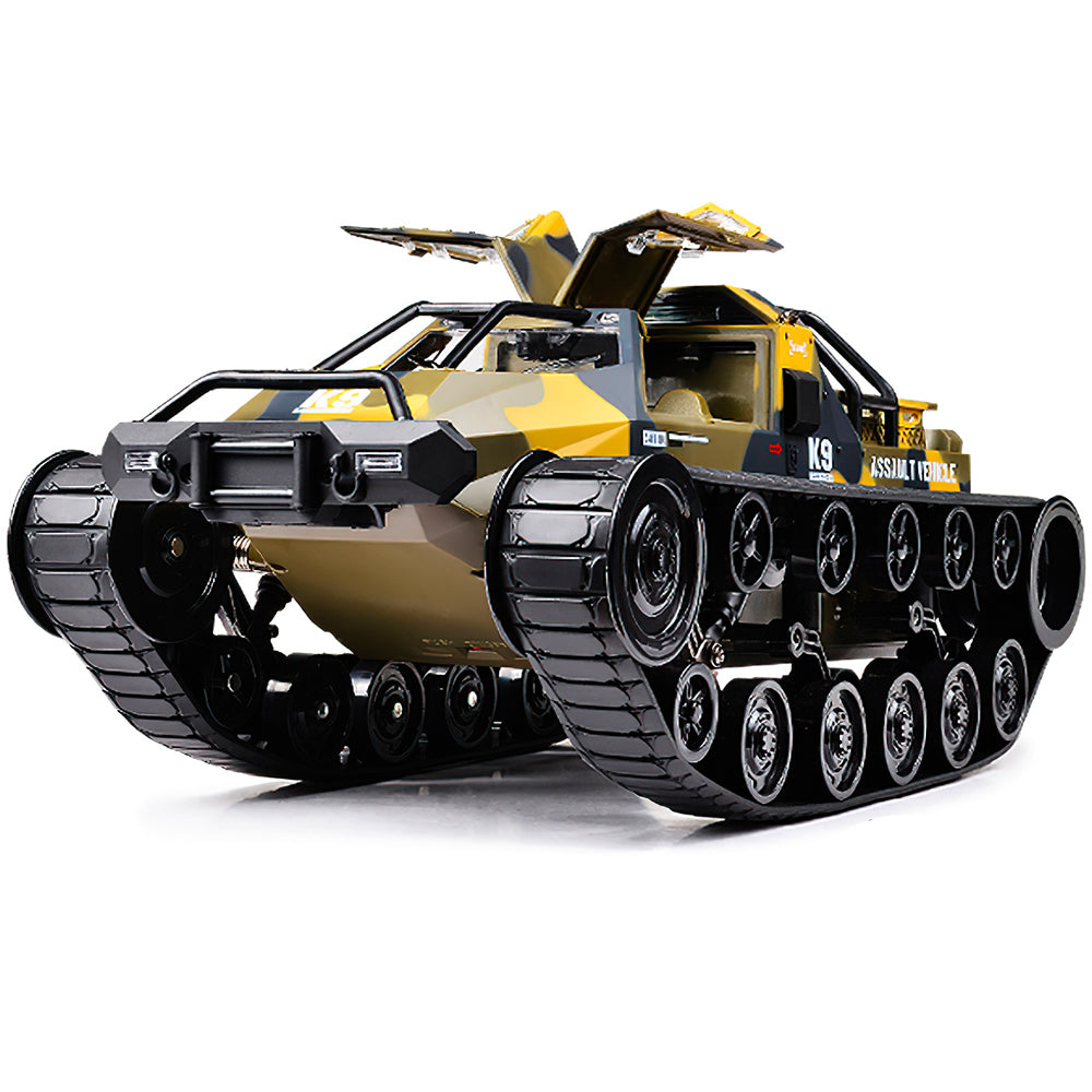 RC Tank 1:12 Scale High Speed Remote Control All Terrain Tank (Yellow)