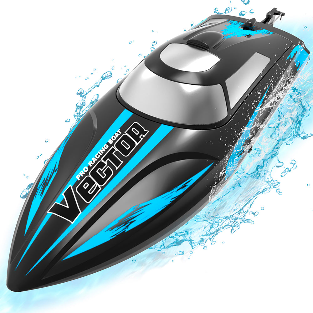 VOLANTEXRC Vector30 Mini Barco de piscina RC autoadrizable para niños y adultos (795-3) RTR Negro