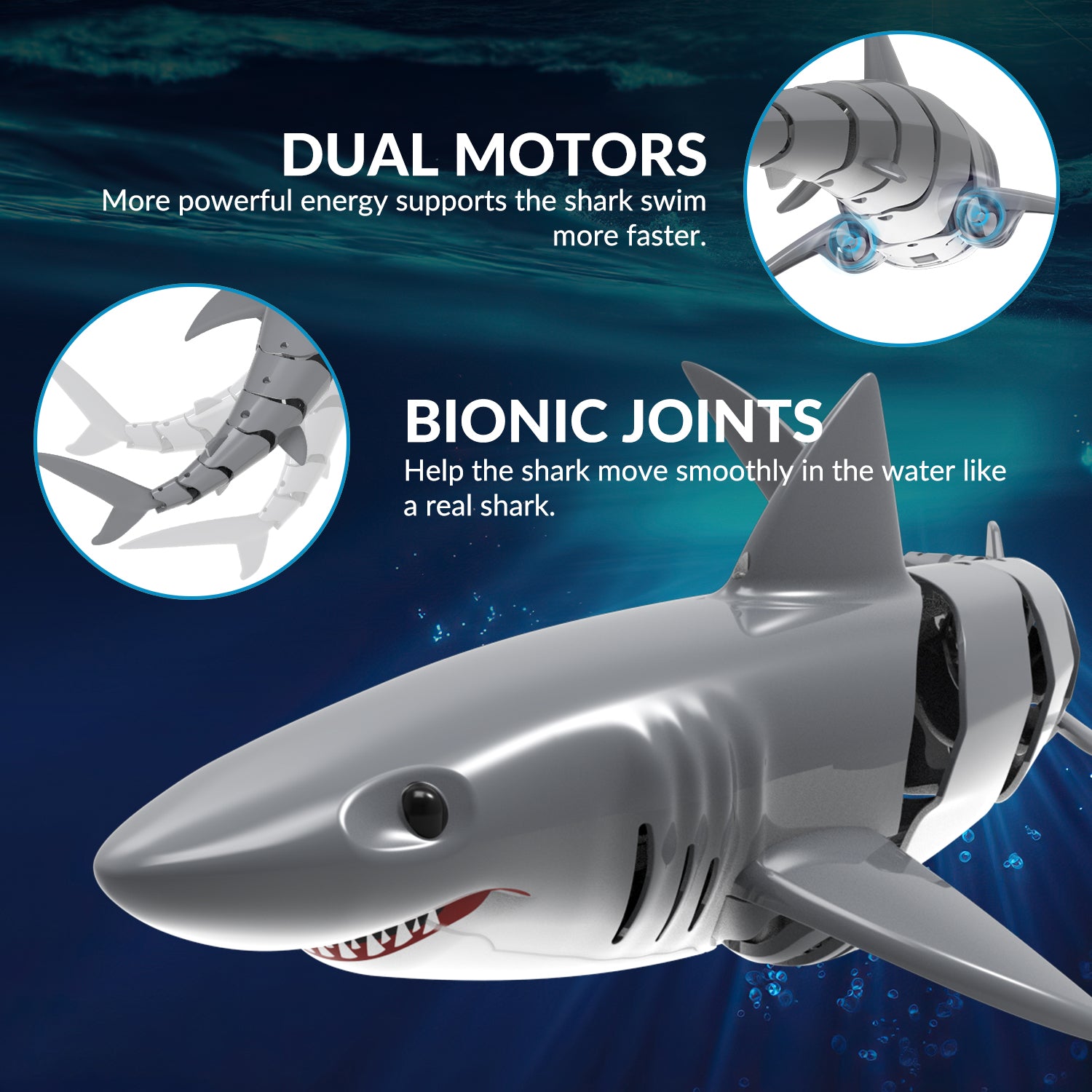 Stemtron RC Shark Toys Great Gift for Kids
