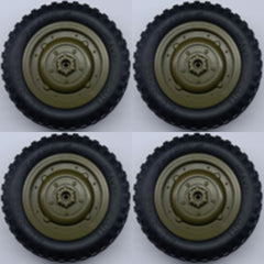 4 Pieces Wheels for C8815 Willys Jeep 1/10