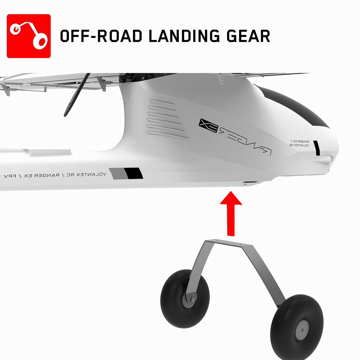 VOLANTEXRC FPV Remote Control Airplane with 2000m Winspan, Electric Radio Control Glider Aircraft FPV Ranger EX for Adults (757-3 PNP).