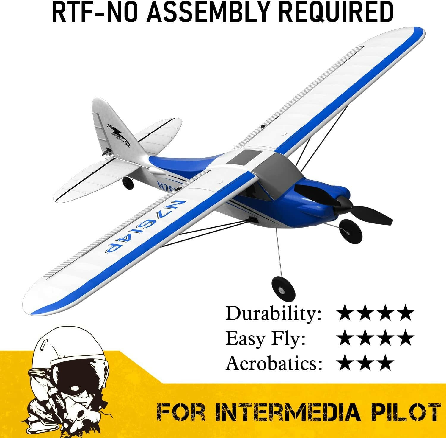 RC Airplane MINI Electric Trainer Plane + Gyro Park Flyer RTF