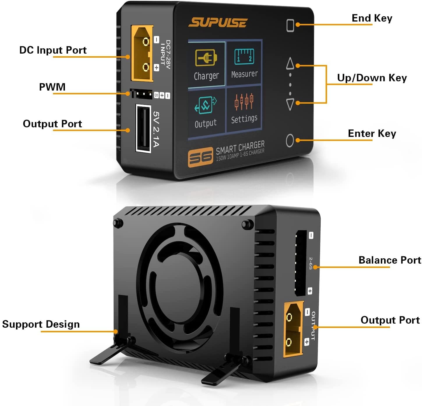 SUPULSE S6 150W 10A Balance Charger for 1-6S Batteries