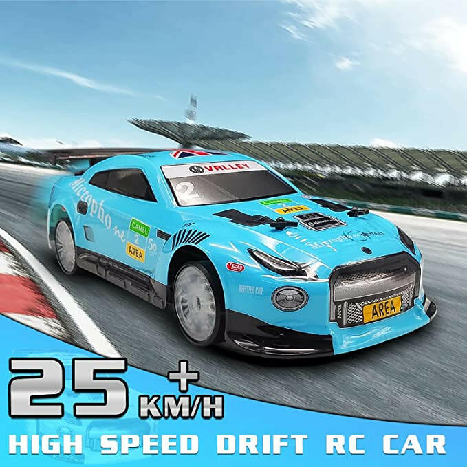 Racent Remote Control Drift Car 2.4Ghz 1:14 Scale RC Sport Racing Cars 4WD RTR Hight Speed RC Vehicle with LED Lights.
