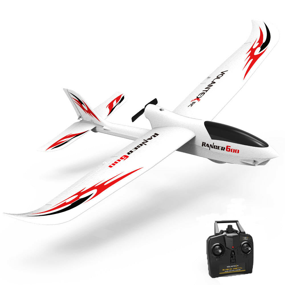 VOLANTEXRC Ranger600 RC Glider w- Xpilot Stabilizer and One Key U-turn for Kids (761-2) RTF.