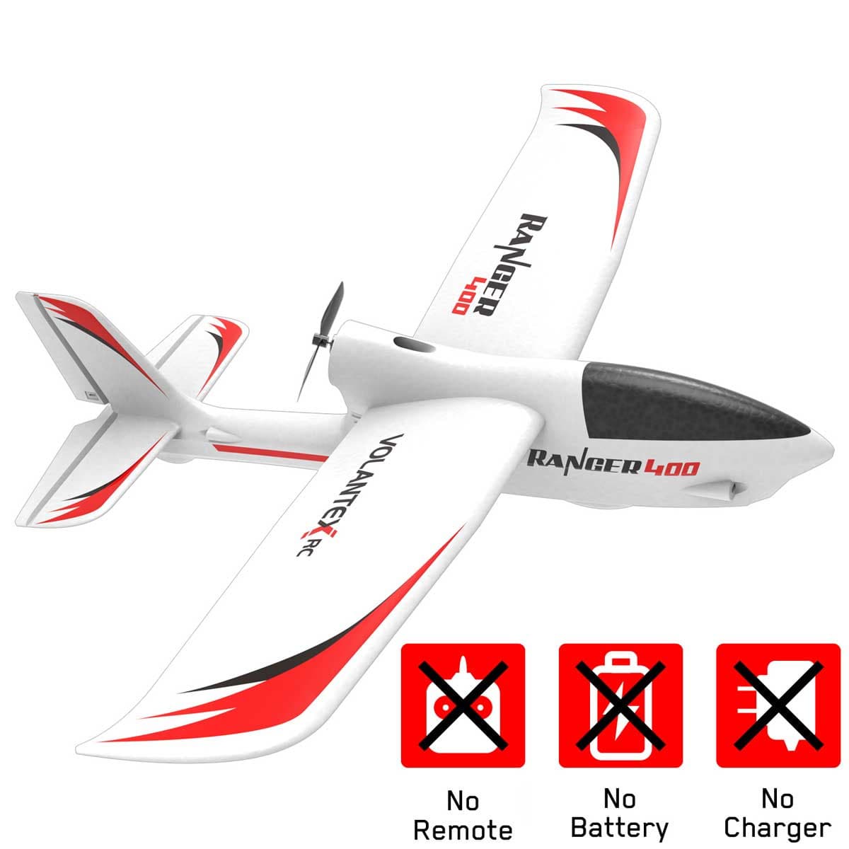 VOLANTEXRC Ranger 400 RC Trainer Airplane with Xpilot 6-AXIS Gyro System easy to fly for beginners park flyer rc glider (761-6) PNP.