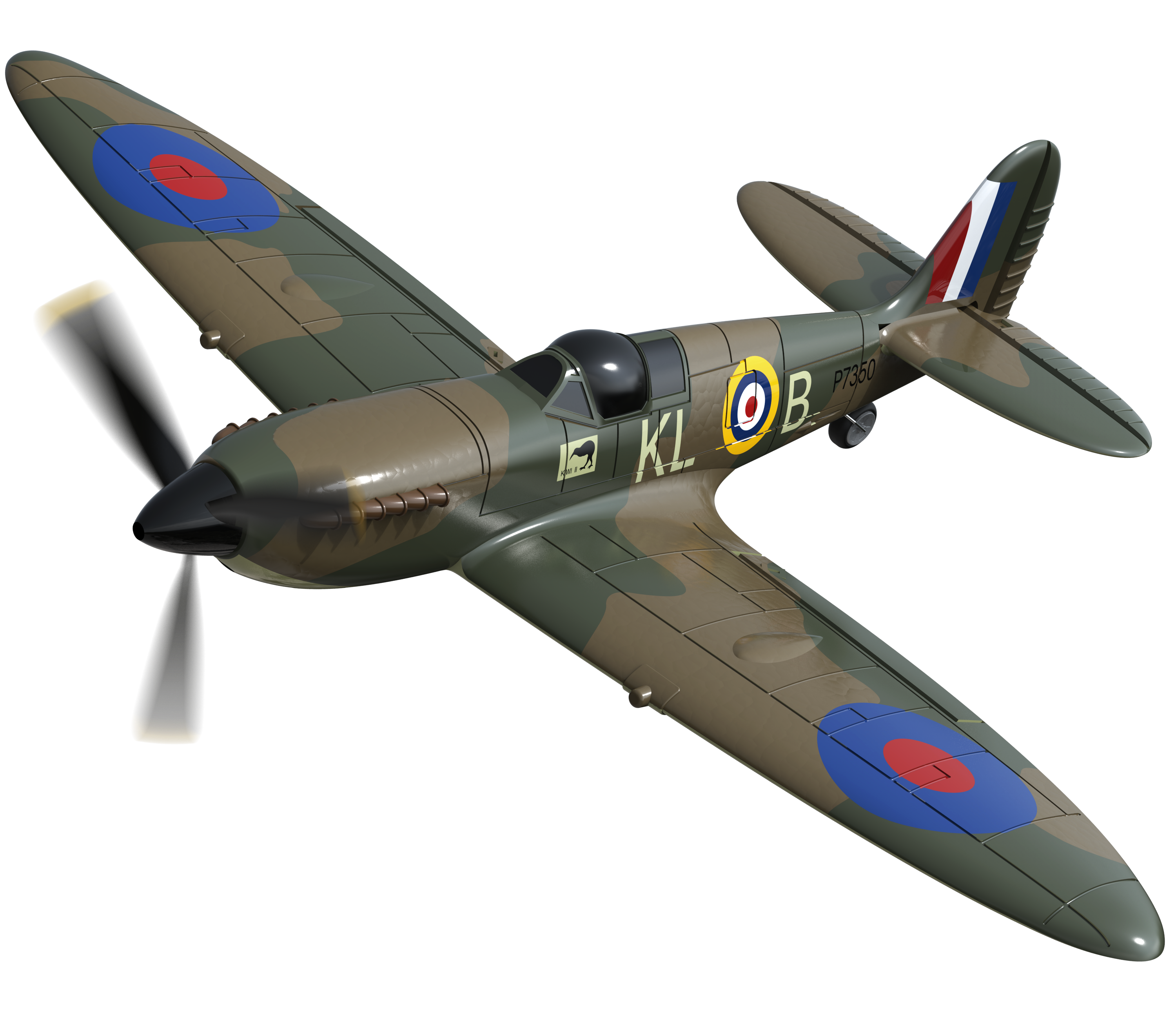 Propeller Full Set for RC Airplane Spitfire 761-12 - EXHOBBY