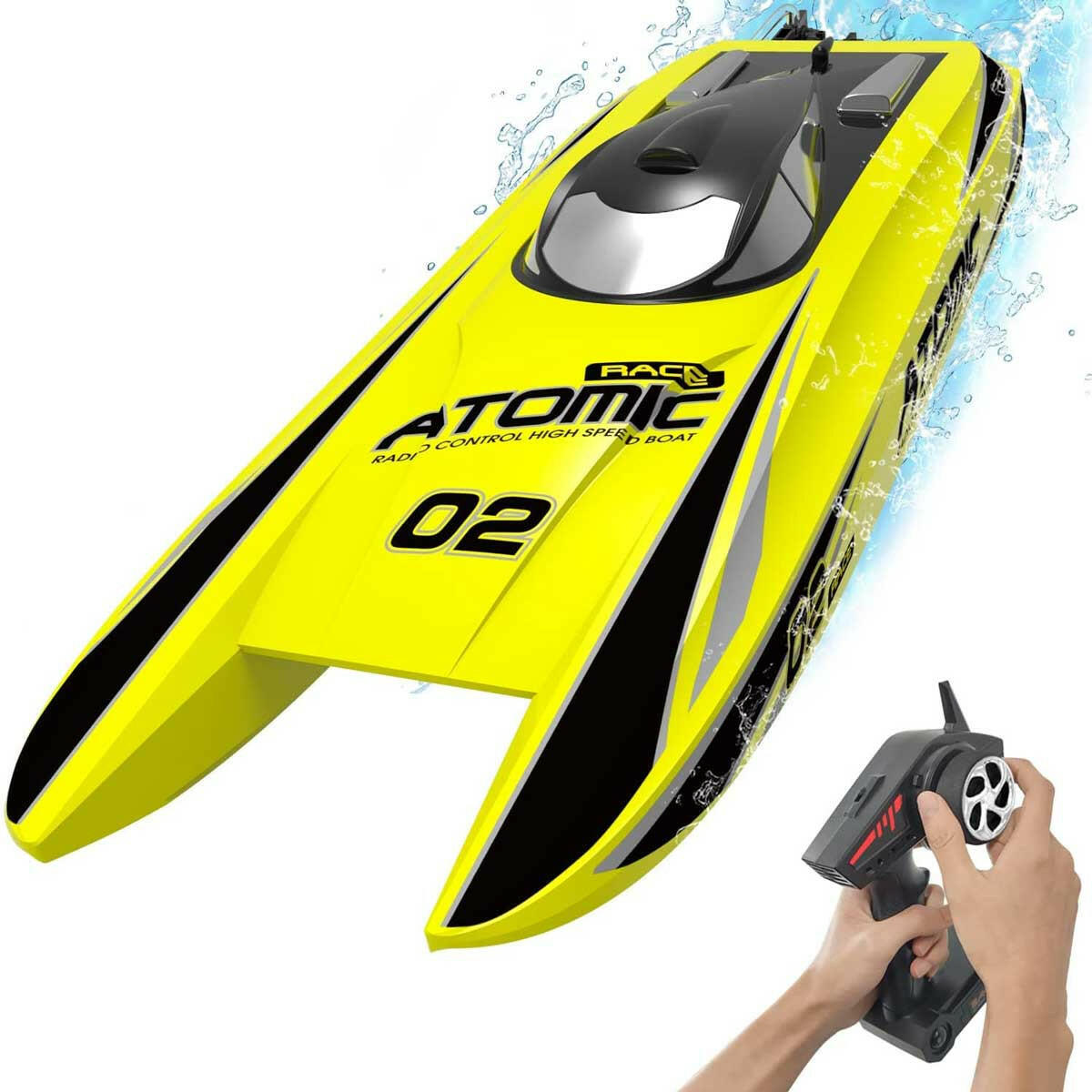 VOLANTEXRC Atomic 45mph High Speed Brushless Remote Control RC Boat (79204) RTR