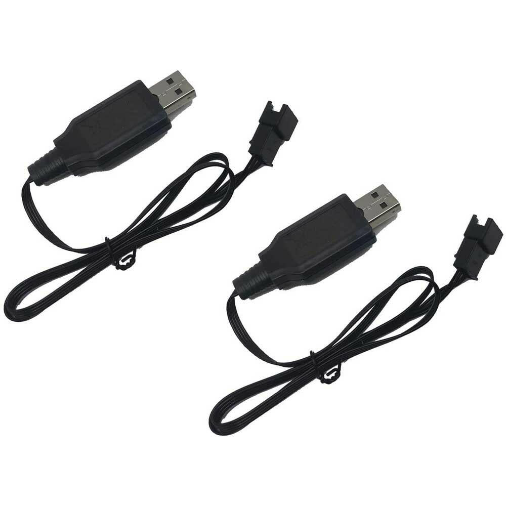 2pcs Lithium Battery USB Charger-2S-4PIN Plug for Remote Control Boat Vector 30, Vector XS and Atomic XS - EXHOBBY