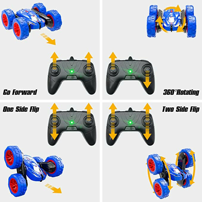 STEMTRON 360°Flips Double Sided Rotating RC Stunt Car K-03.