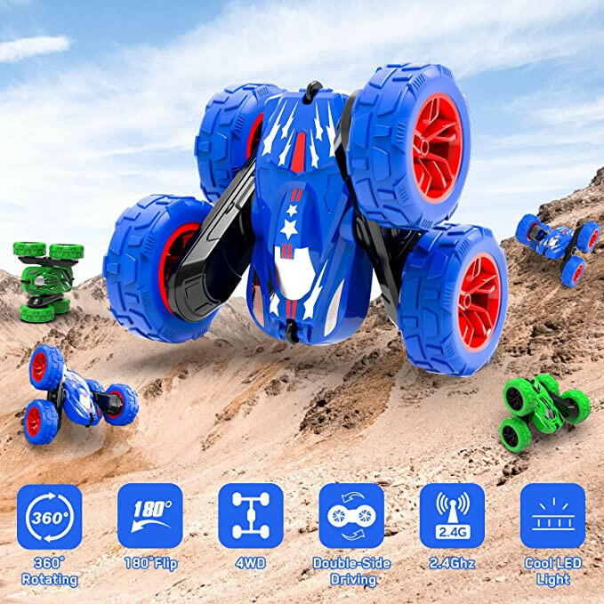 STEMTRON 360°Flips Double Sided Rotating RC Stunt Car K-03.