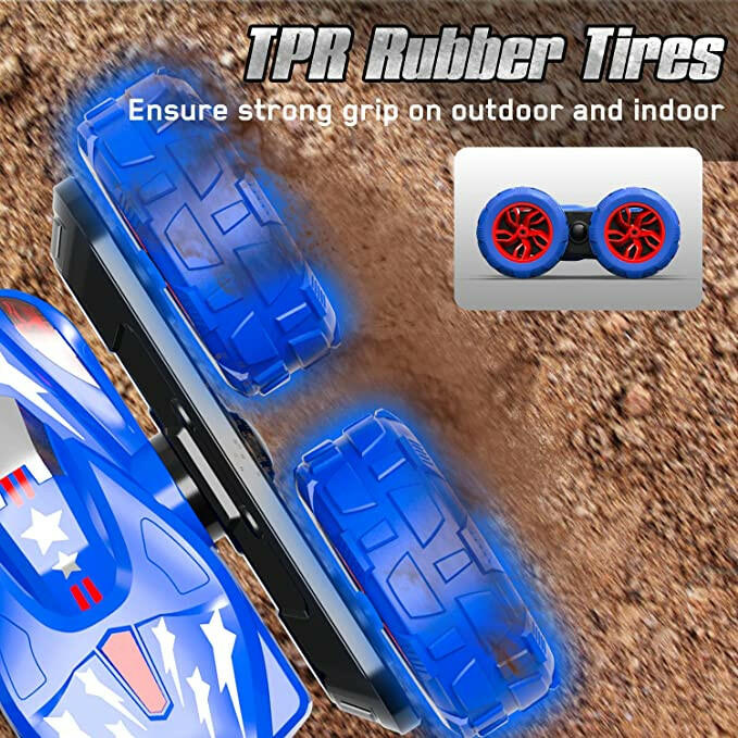 STEMTRON 360°Flips Double Sided Rotating RC Stunt Car K-03.