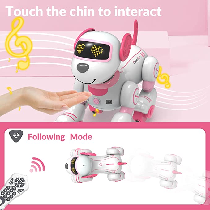 Top Race Remote Control Robot Dog Toy for Kids, Interactive & Smart Da