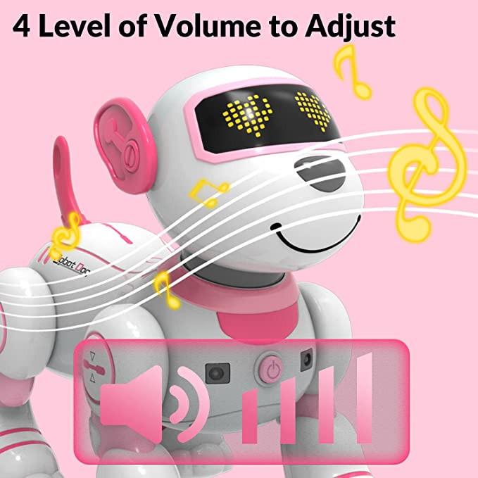 Perro Robot Programable Con Control Por Gestos – 18 Funciones, Imita Animales, Baila Y Canta, Juguete Interactivo Para Niños Y Niñas