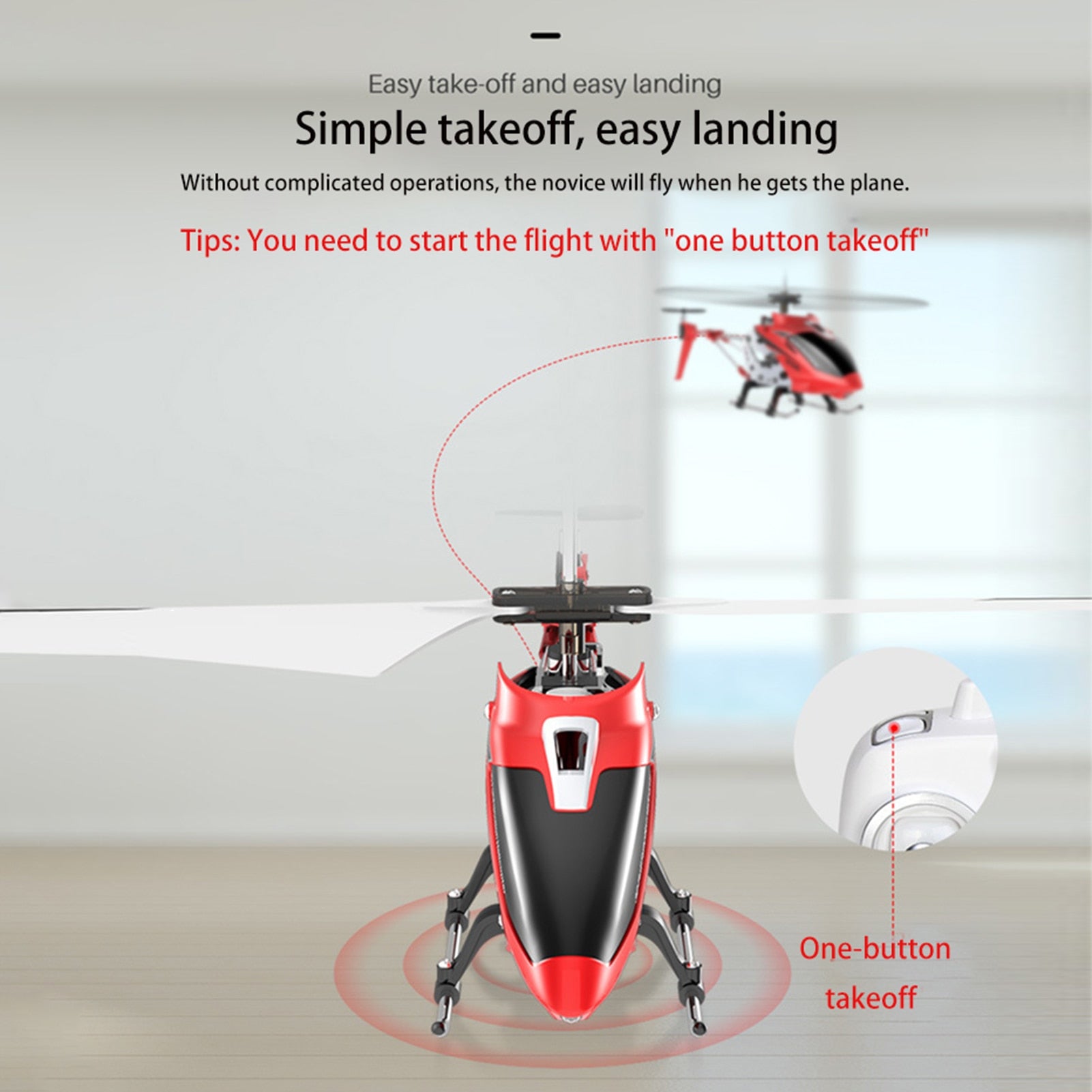 RC Helicopter Remote Control Helicopter  Auto-hover Gyro Stabilization with LED light Mini RC Toy for Kids