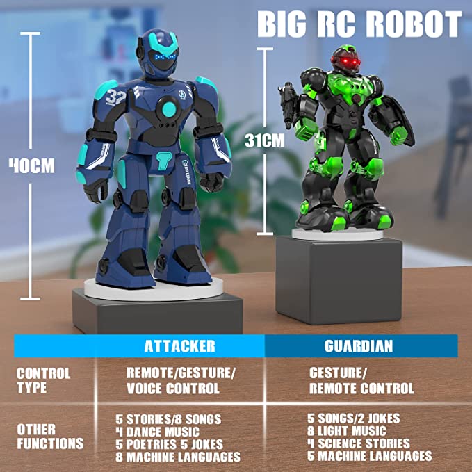Intelligent Voice Controlled Smart Remote Control RC Robots - EXHOBBY