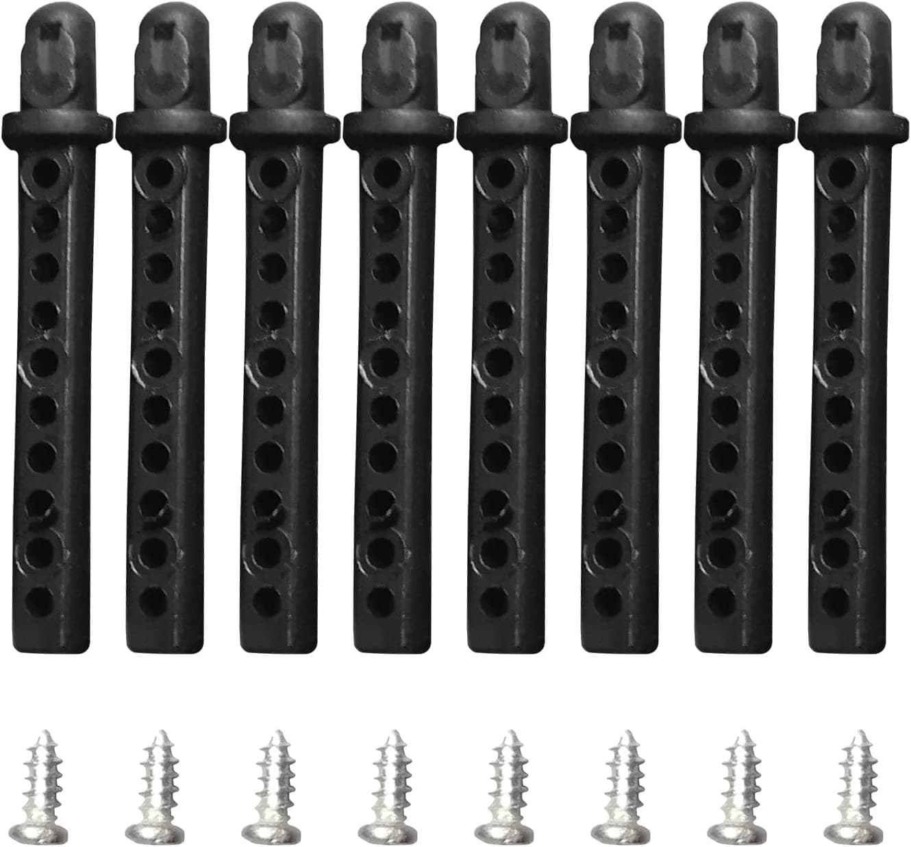8 Pieces Plastic RC Car Body Post Mounts for RC Drfiting Car 1/14.