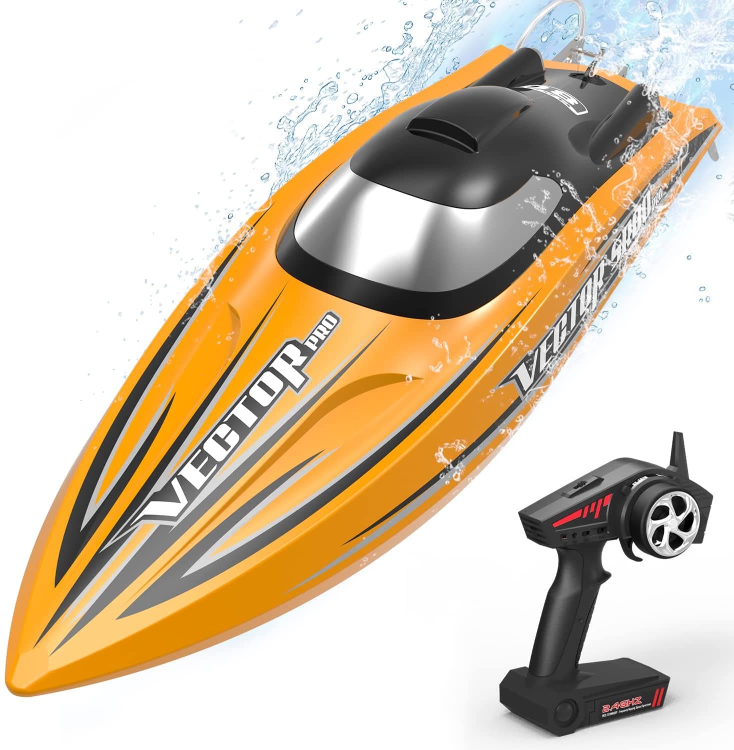 Vector SR80 Pro 50mph Super High Speed Boat with Auto Roll Back Function and All Metal Hardwares (798-4P) RTR - EXHOBBY