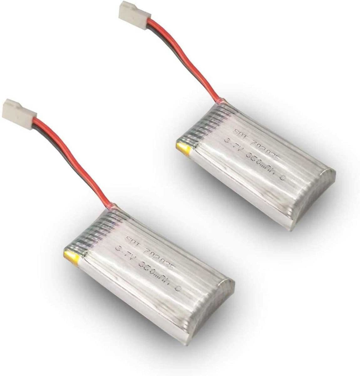 2pcs 3.7V 400mAh Lipo Rechargeable Battery for RC Airplane 761-2 to 15 (excluding 761-6) - EXHOBBY
